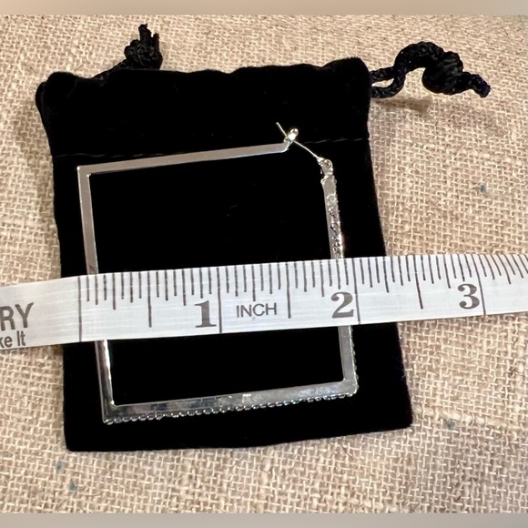 Silver/rhinestone earrings - Picture 10 of 11